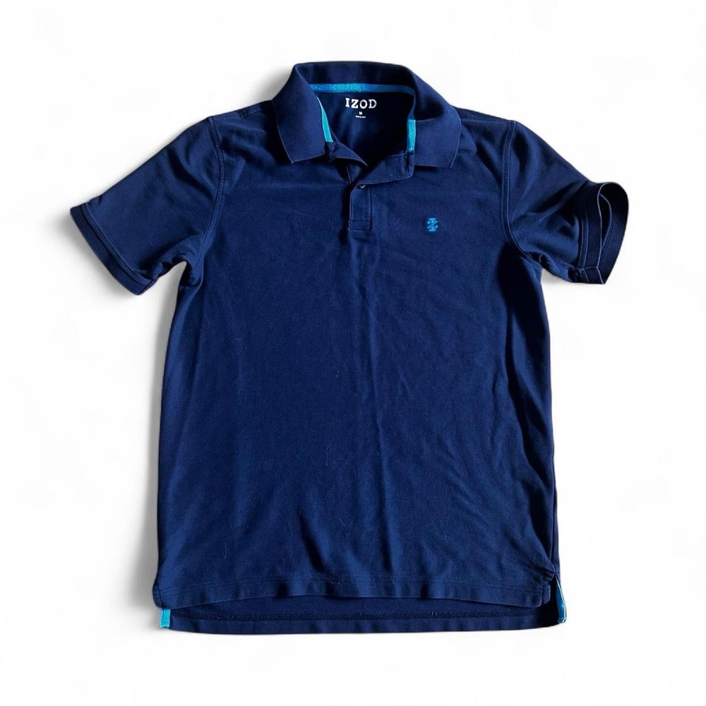 IZOD men’s Navy blue casual polo shirt Sz M